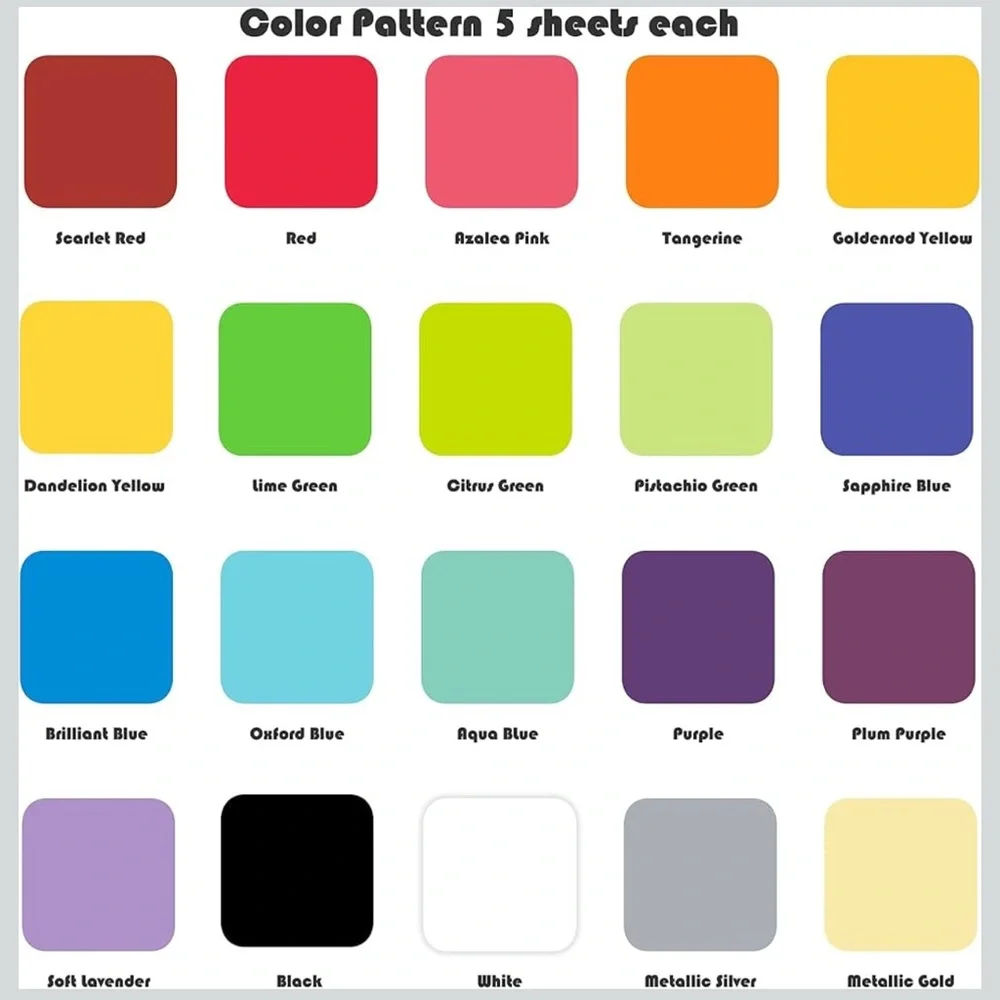 Colorful Tissue Paper Pack - 100 Sheets